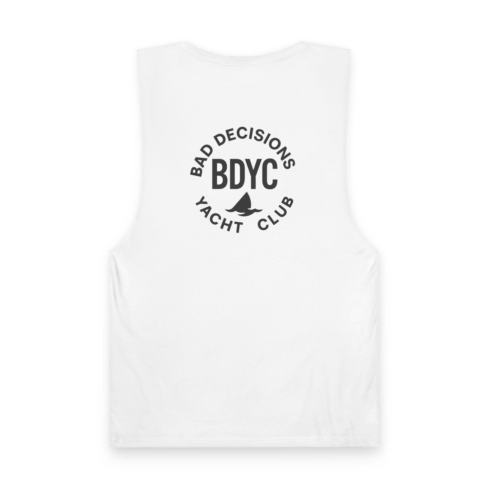 Bad Decisions Yacht Club Tank Top — White