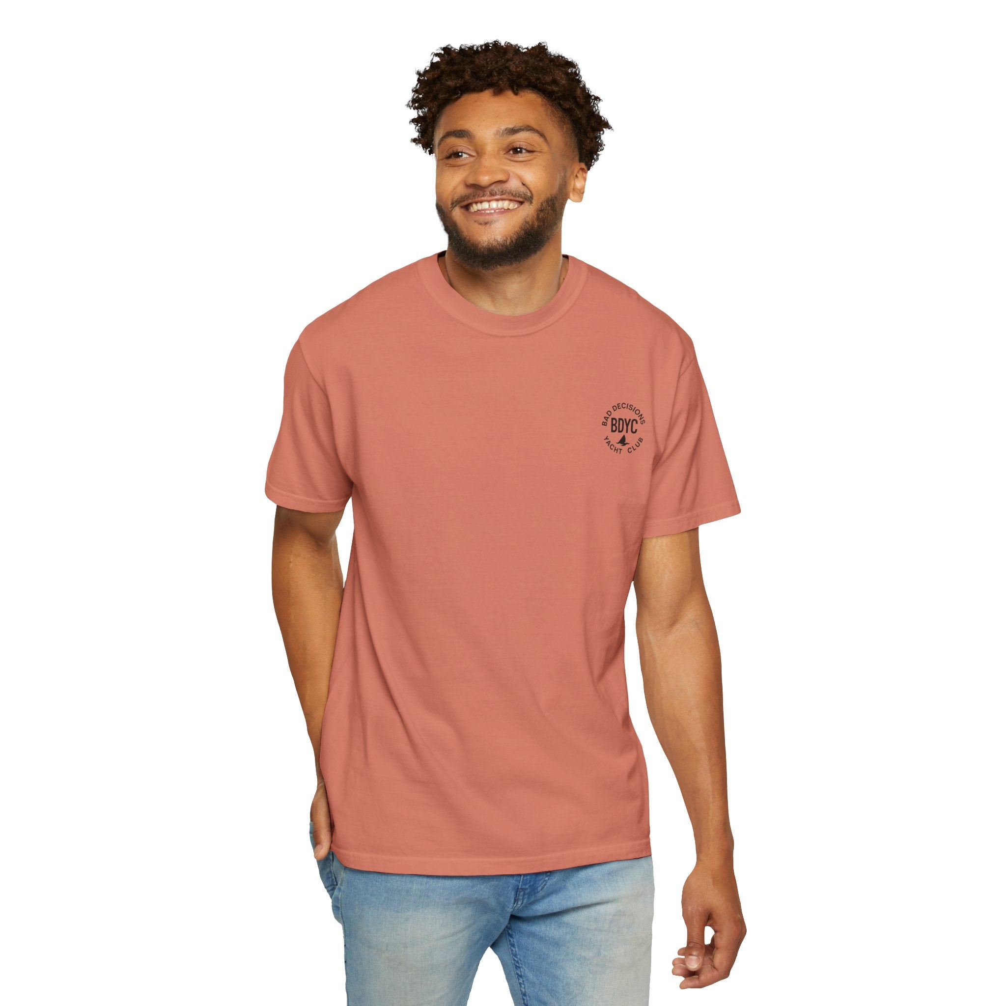Pirate Beggar Graphic T-Shirt — "Can You Spare a Dollar?" Back Print