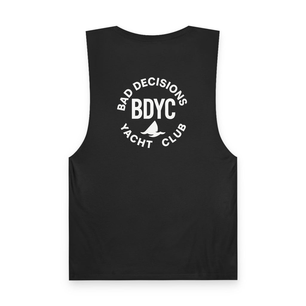 Bad Decisions Yacht Club Tank Top — White